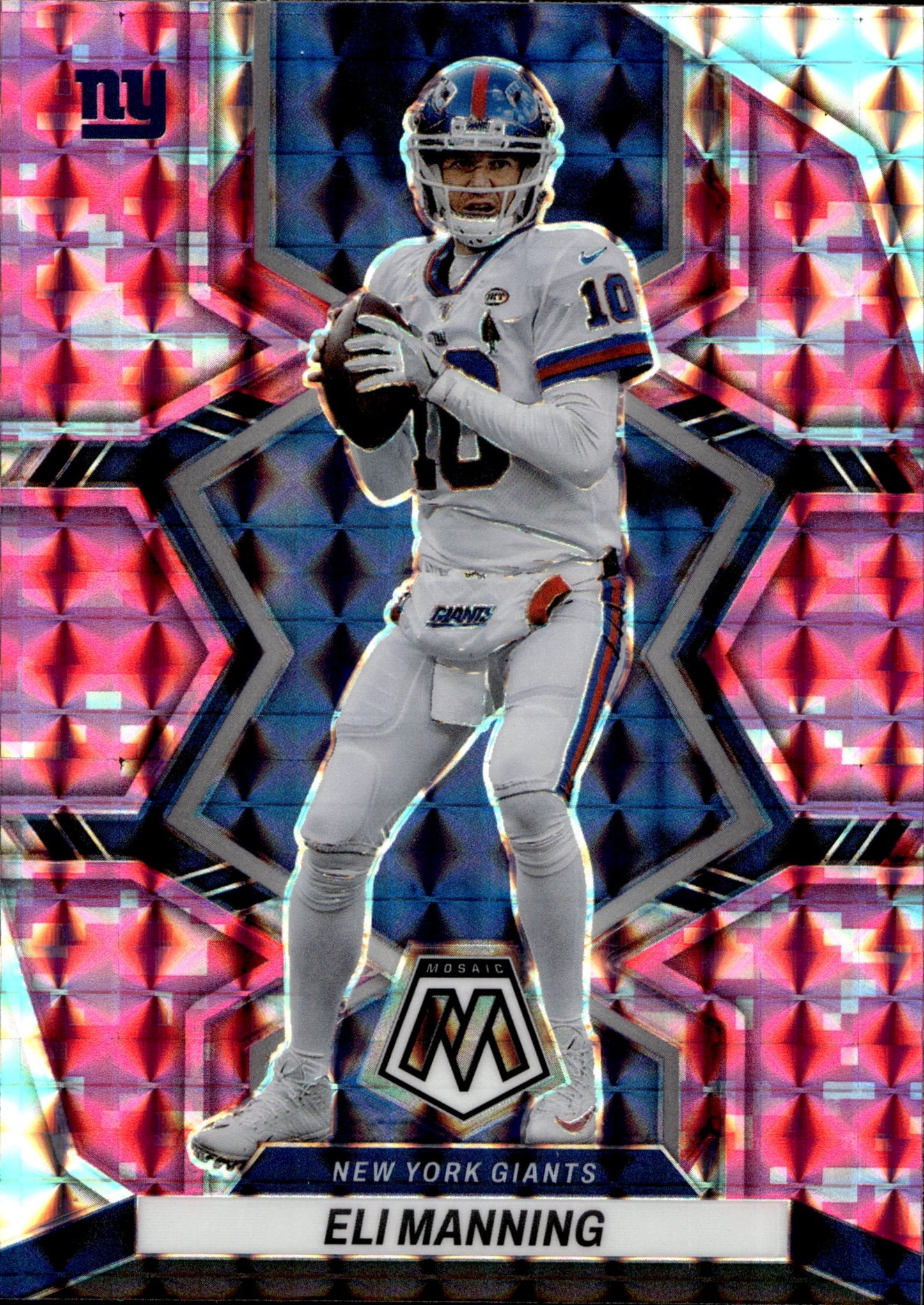 Eli Manning 2022 Panini Mosaic Pink Camo Prizm #150 - Collector Store LLC