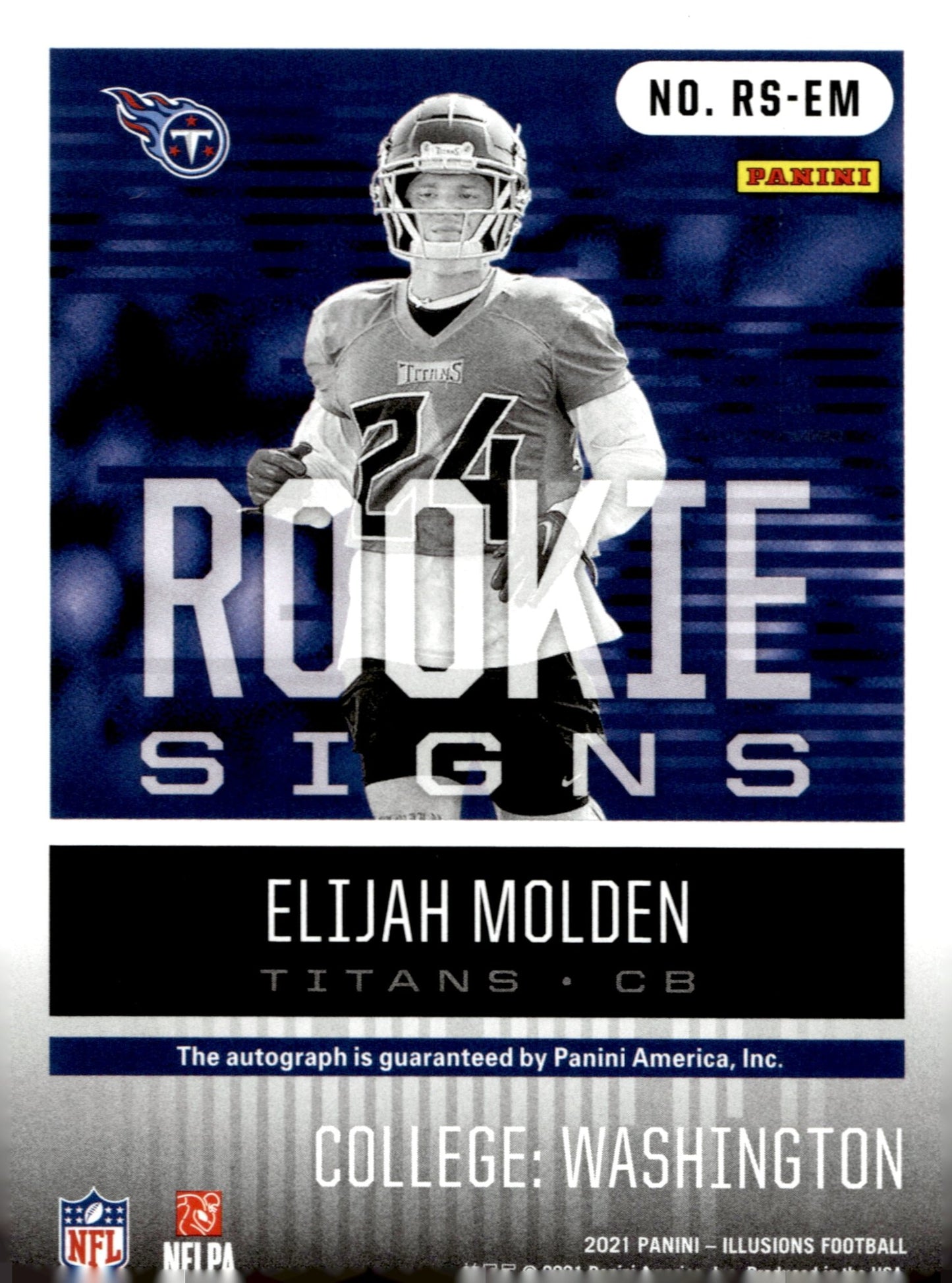 Elijah Molden 2021 Panini Illusions Rookie Signs RC Auto #RS - EM - Collector Store LLC