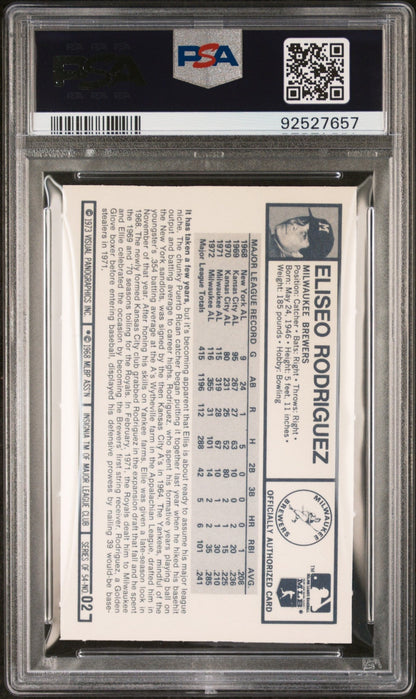 Eliseo Rodriguez 1973 Kellogg's #2 PSA 8 - Collector Store LLC