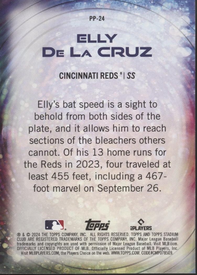 Elly De La Cruz 2024 Topps Stadium Club Power Packed RC #RR - 24 - Collector Store LLC