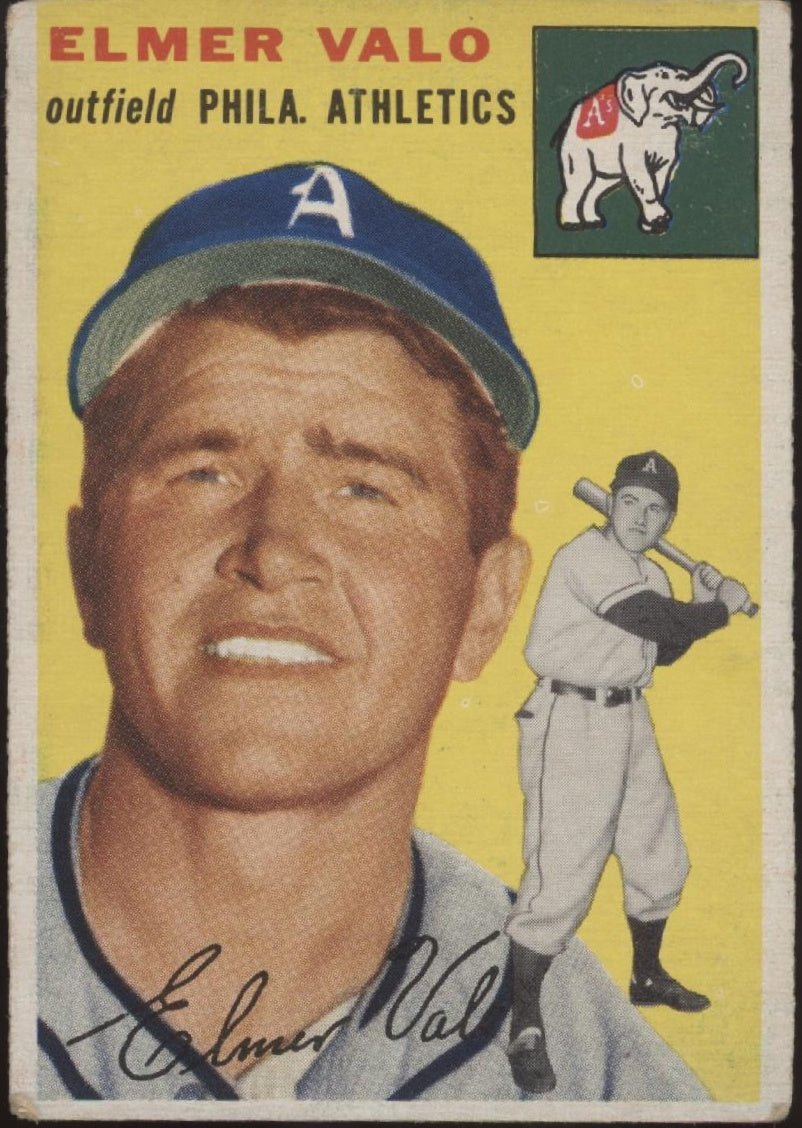 Elmer Valo 1954 Topps #145 Philadelphia Athletics VG - Collector Store LLC