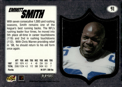 Emmitt Smith 1998 Playoff Absolute SSD #91 - Collector Store LLC