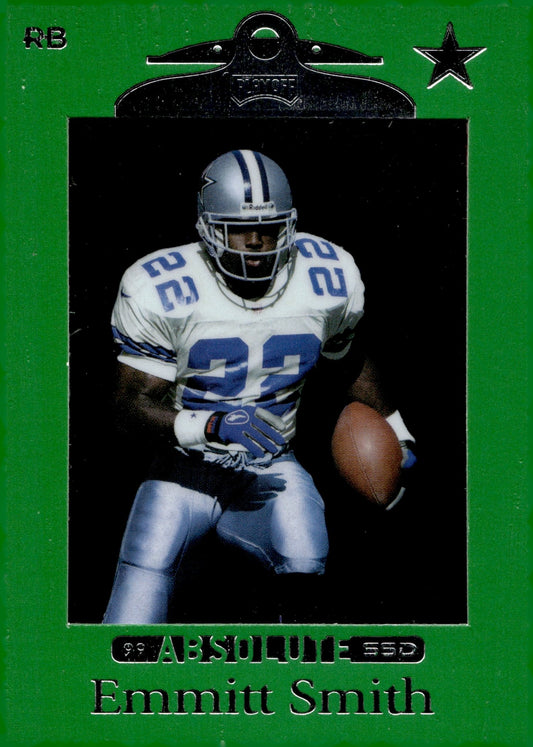 Emmitt Smith 1999 Playoff Absolute SSD Green #28 #1 - Collector Store LLC