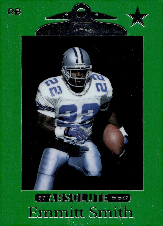 Emmitt Smith 1999 Playoff Absolute SSD Green #28 #4 - Collector Store LLC