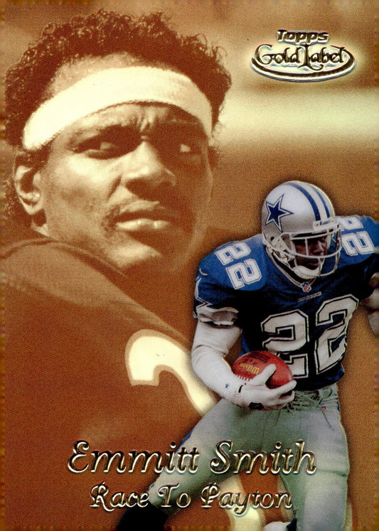 Emmitt Smith 1999 Topps Gold Label Race to Payton #R6 - Collector Store LLC