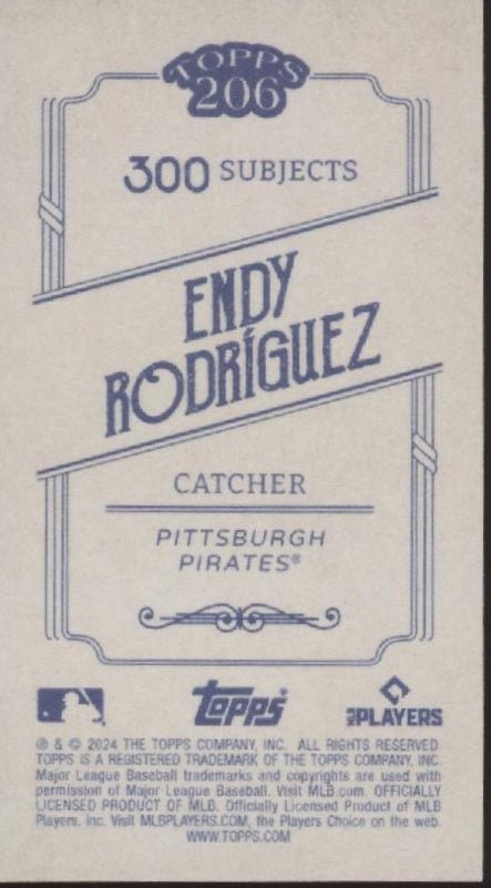 Endy Rodriguez 2024 Topps 206 RC Mini - Collector Store LLC