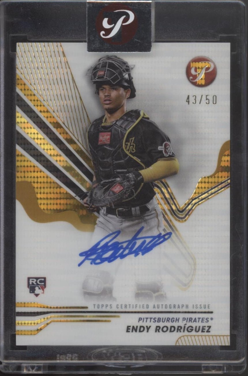 Endy Rodriguez 2024 Topps Pristine Gold Pulsar Refractor RC Auto 43/50 #PA - ER - Collector Store LLC