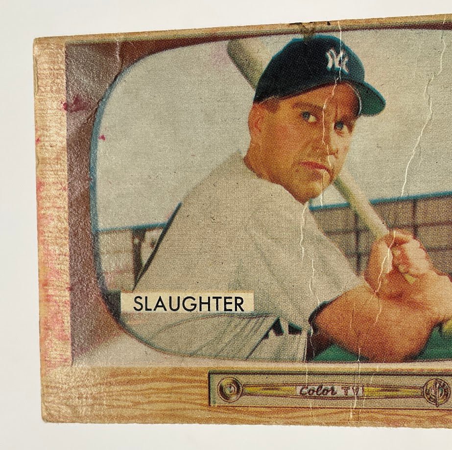 Enos Slaughter 1955 Bowman #60 New York Yankees GD - Collector Store LLC