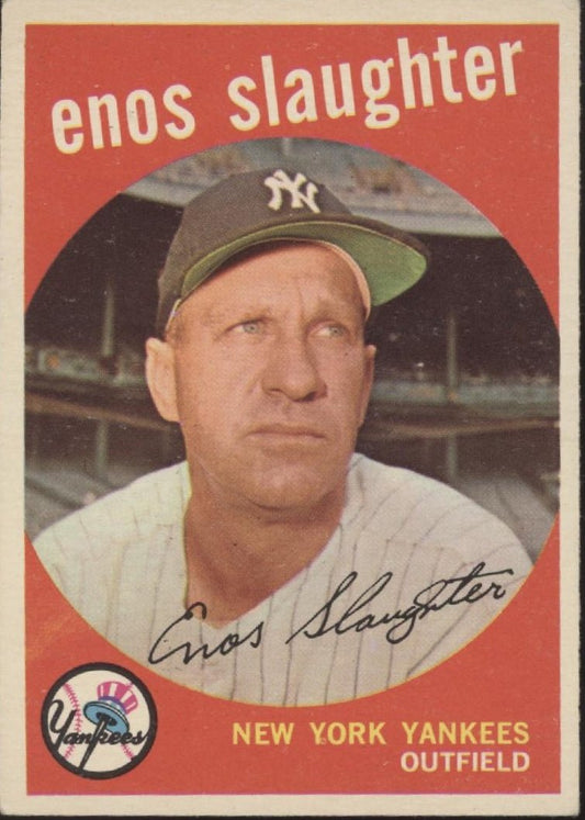 Enos Slaughter 1959 Topps #155 New York Yankees VG #1 - Collector Store LLC