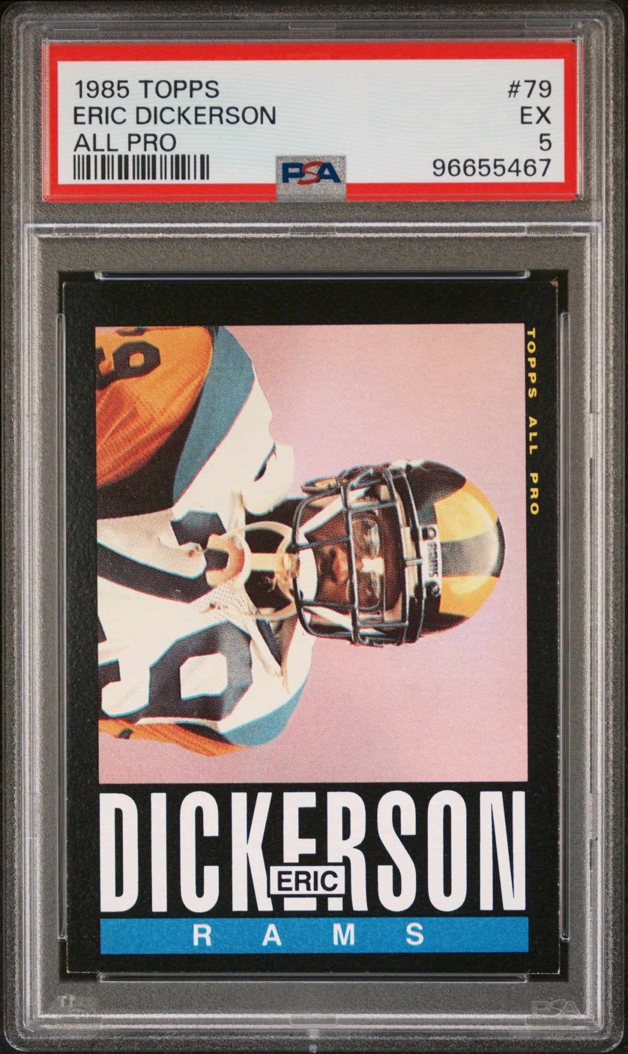 Eric Dickerson 1985 Topps All - Pro #79 PSA 5 - Collector Store LLC