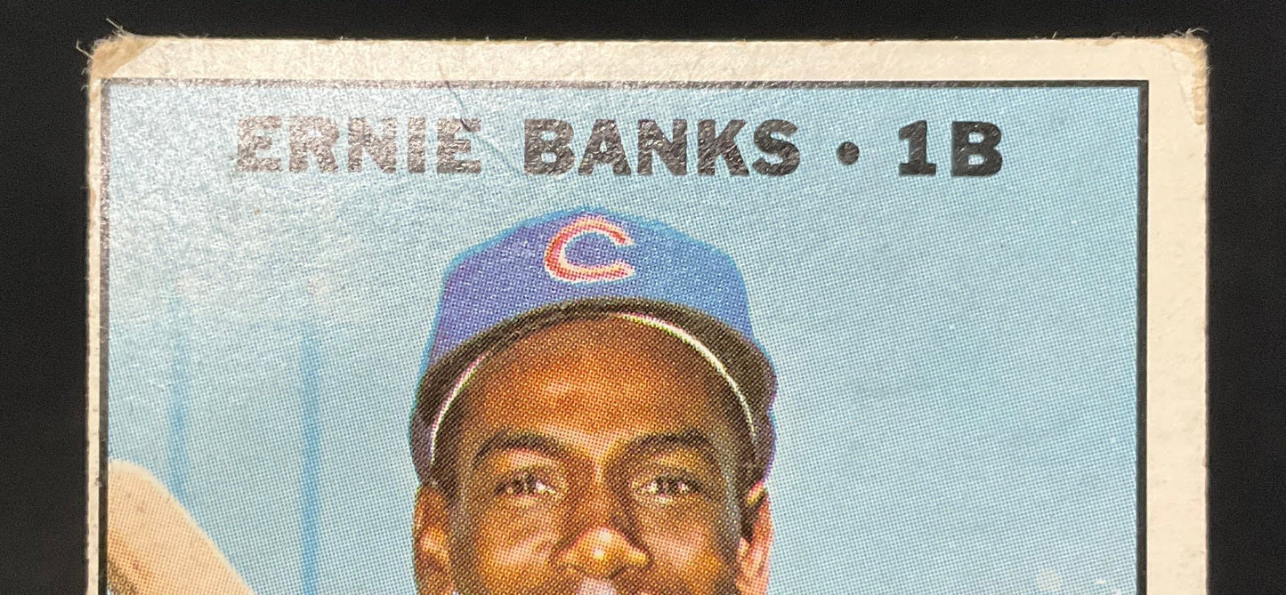 Ernie Banks 1967 Topps #215 Chicago Cubs GD - Collector Store LLC