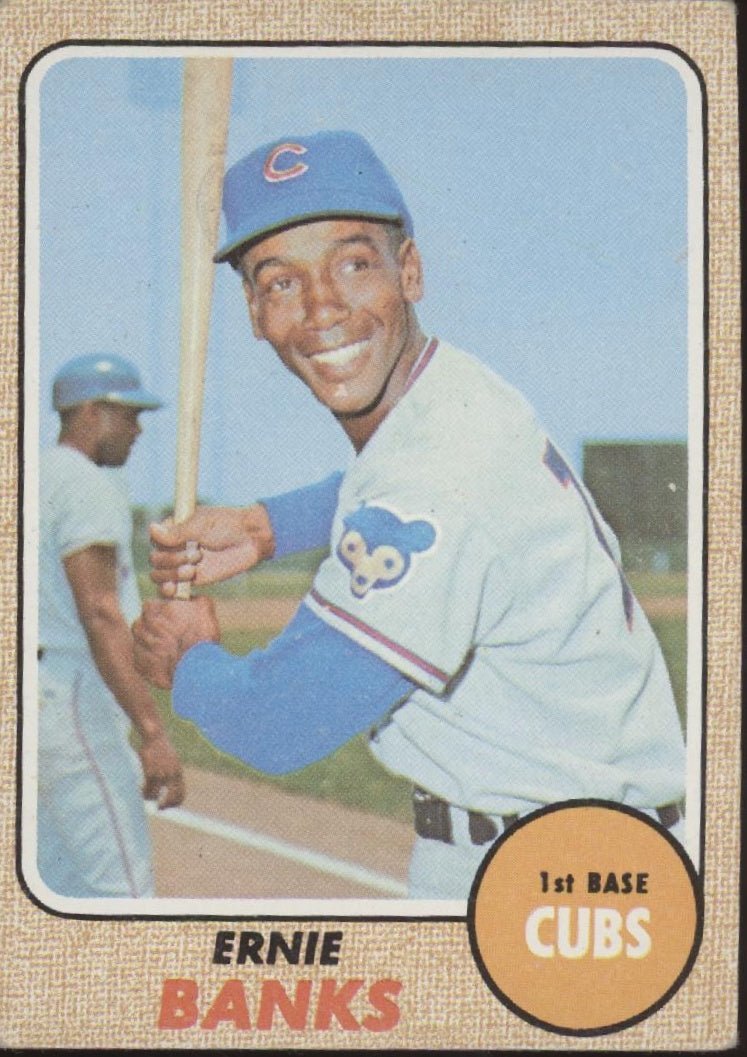 Ernie Banks 1968 Topps #355 Chicago Cubs VG - Collector Store LLC