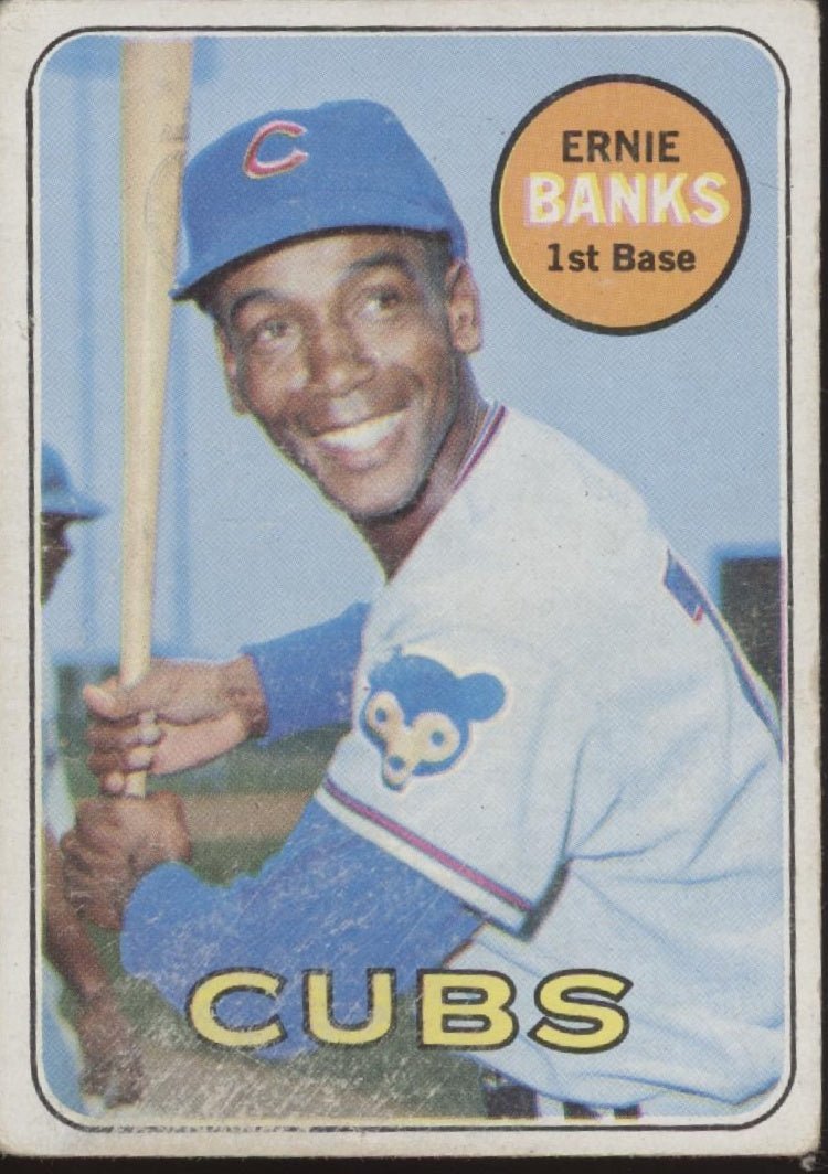 Ernie Banks 1969 Topps #20 Chicago Cubs VG - Collector Store LLC