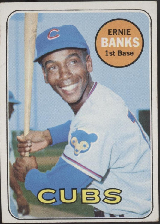 Ernie Banks 1969 Topps #20 Chicago Cubs VG - EX - Collector Store LLC