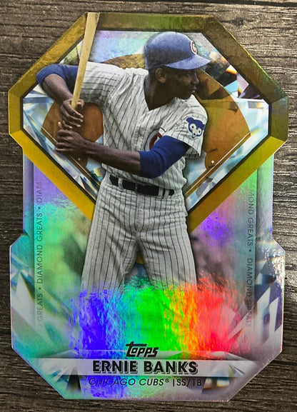 Ernie Banks 2022 Topps Series 1 Diamond Greats Die - Cut DGDC - 8 2 - Collector Store LLC