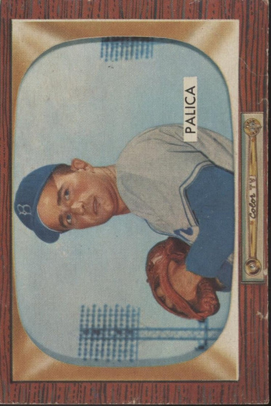 Erv Palica 1955 Bowman #195 Brooklyn Dodgers VG - Collector Store LLC