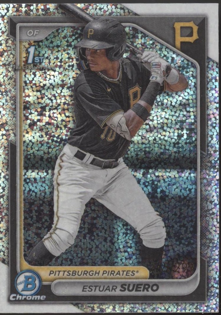 Estuar Suero 2024 Bowman Chrome Speckle Refractor #BCP - 63 - Collector Store LLC