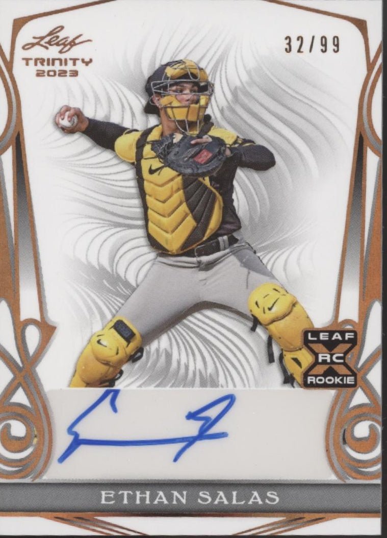 Ethan Salas 2023 Leaf Trinity RC Auto 32/99 #BA - ES2 - Collector Store LLC