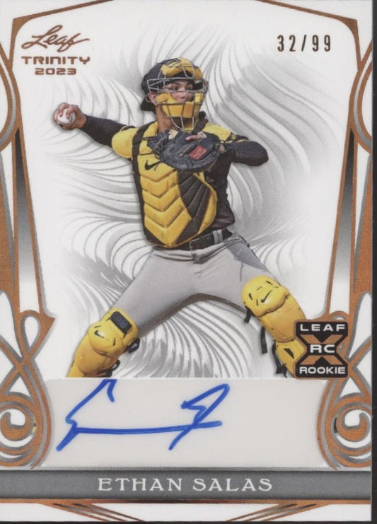 Ethan Salas 2023 Leaf Trinity RC Auto 32/99 #BA - ES2 - Collector Store LLC