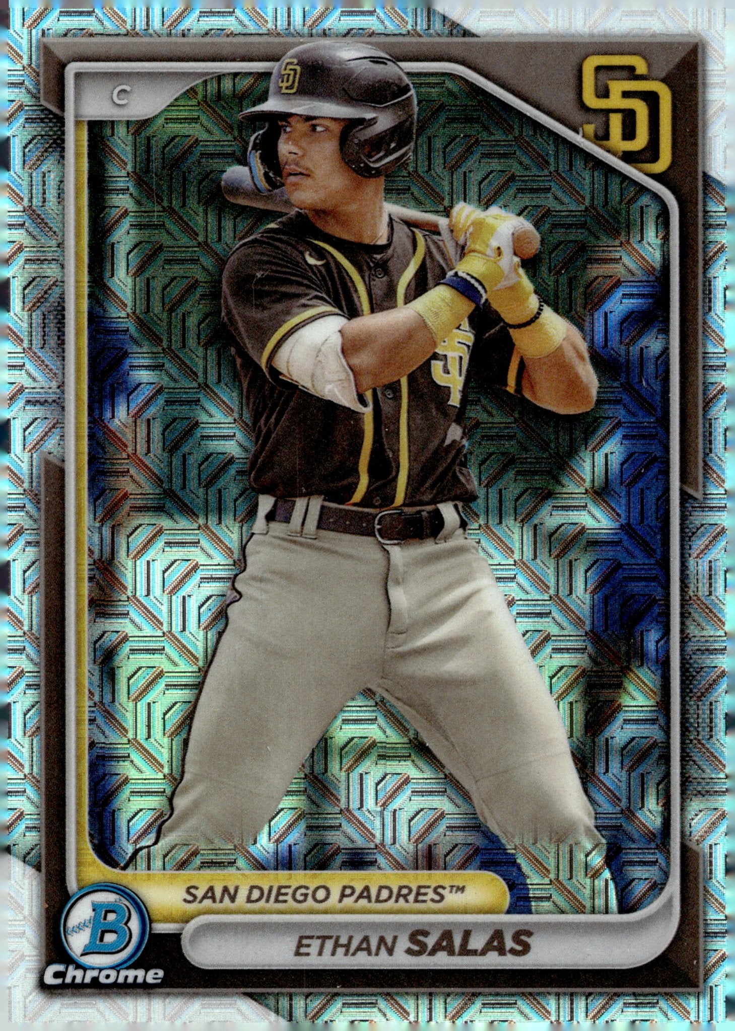 Ethan Salas 2024 Bowman Chrome Mojo Refractor BCP - 102 1 - Collector Store LLC