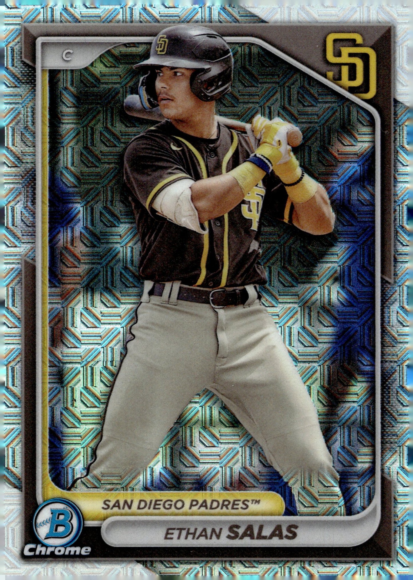 Ethan Salas 2024 Bowman Chrome Mojo Refractor BCP - 102 2 - Collector Store LLC