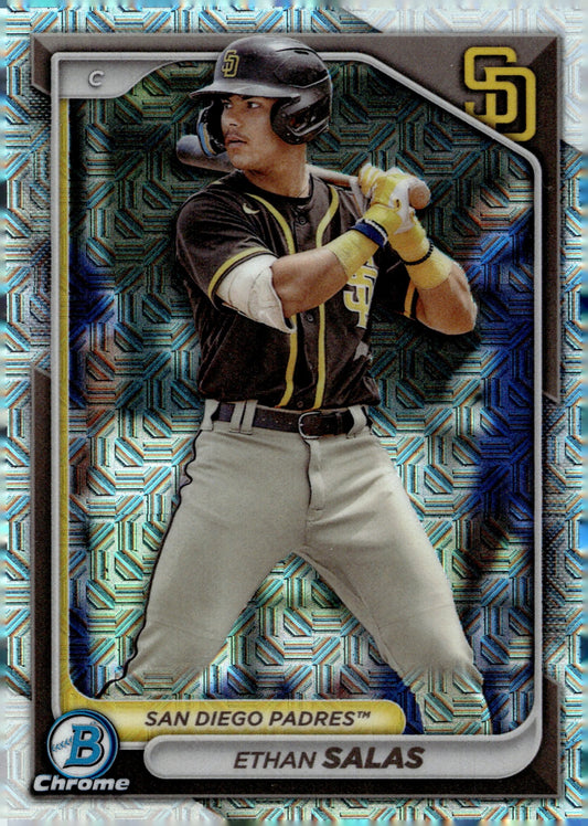 Ethan Salas 2024 Bowman Chrome Mojo Refractor BCP - 102 2 - Collector Store LLC