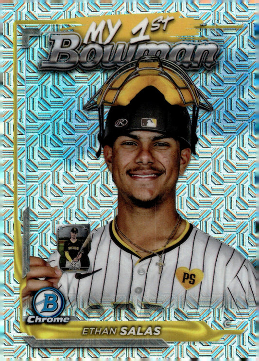 Ethan Salas 2024 Bowman Chrome My 1st Bowman Mojo Refractor #M1B - 24 #1 - Collector Store LLC