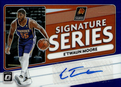 E'Twaun Moore 2020 - 21 Donruss Optic Signature Series Purple Prizm Auto #SS - ETM - Collector Store LLC