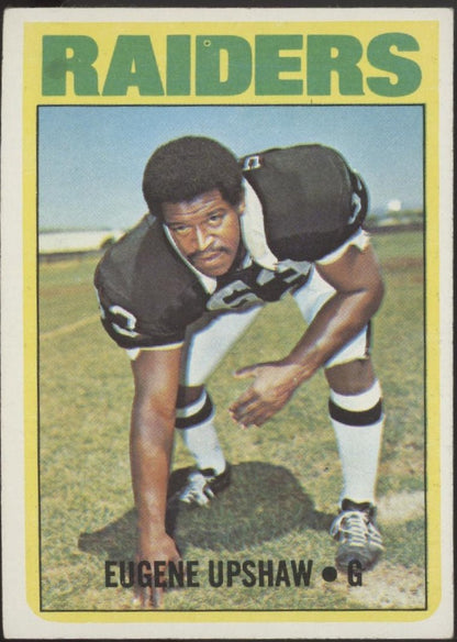 Eugene Upshaw 1972 Topps RC #186 Oakland Raiders EX - Collector Store LLC