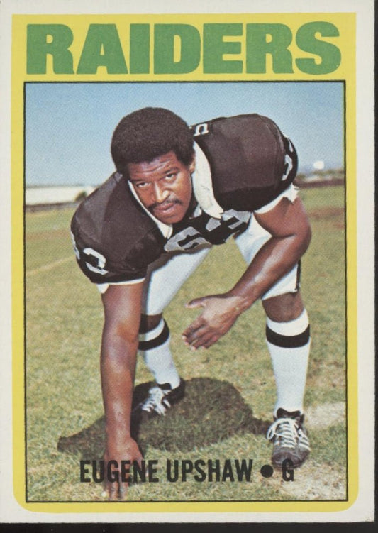 Eugene Upshaw 1972 Topps RC #186 Oakland Raiders VG - EX - Collector Store LLC