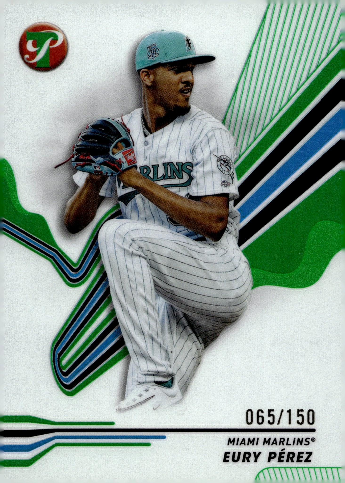 Eury Perez 2024 Topps Pristine Green Refractor 065/150 #108 - Collector Store LLC