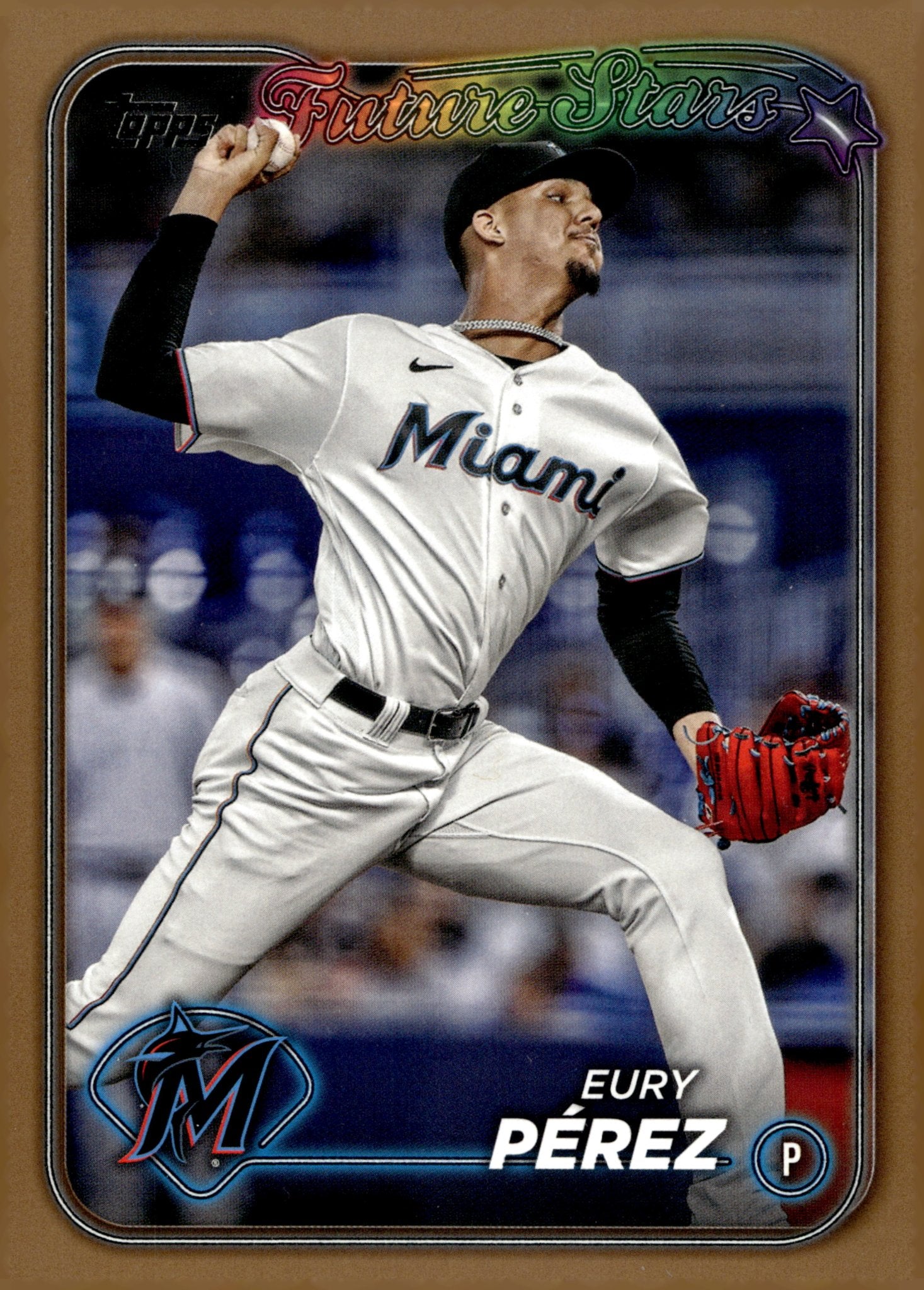 Eury Perez 2024 Topps Series 1 Future Stars Gold 1690/2024 197 - Collector Store LLC