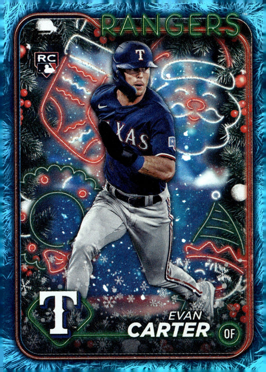 Evan Carter 2024 Topps Holiday RC #H141 - Collector Store LLC