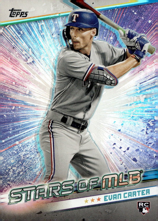 Evan Carter 2024 Topps Series 1 Stars of MLB RC SMLB - 47 - Collector Store LLC