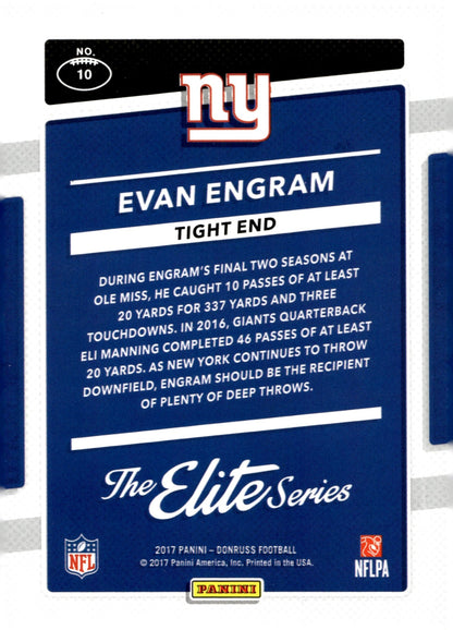 Evan Engram 2017 Panini Donruss Elite Series RC #10 - Collector Store LLC