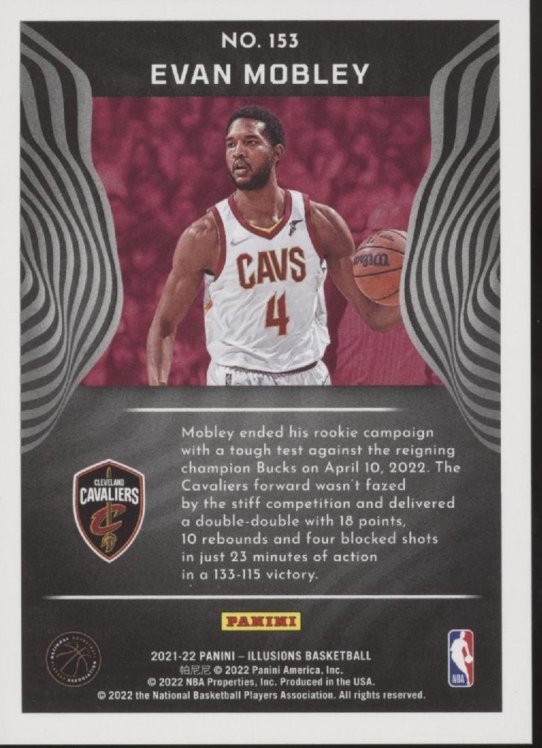 Evan Mobley 2021 - 22 Panini Illusions Red RC #153 - Collector Store LLC