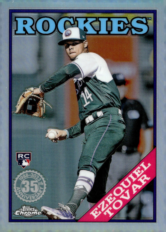 Ezequiel Tovar 2023 Topps Chrome 35th Anniversary Refractor RC #88BC - 9 - Collector Store LLC