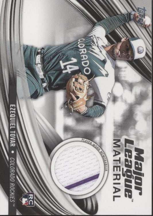 Ezequiel Tovar 2023 Topps Update Series Major League Material Swatch RC #MLM - ET - Collector Store LLC