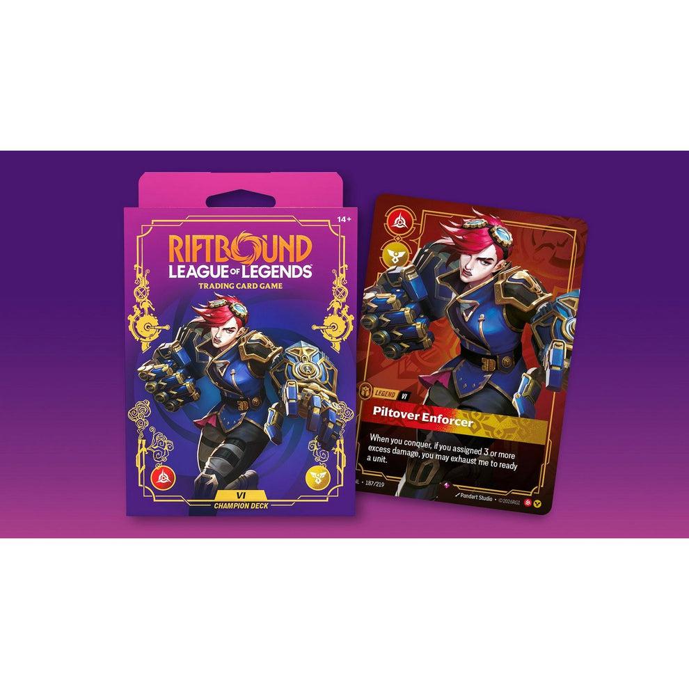 Riftbound League of Legends TCG Unleashed Vi Champion Deck