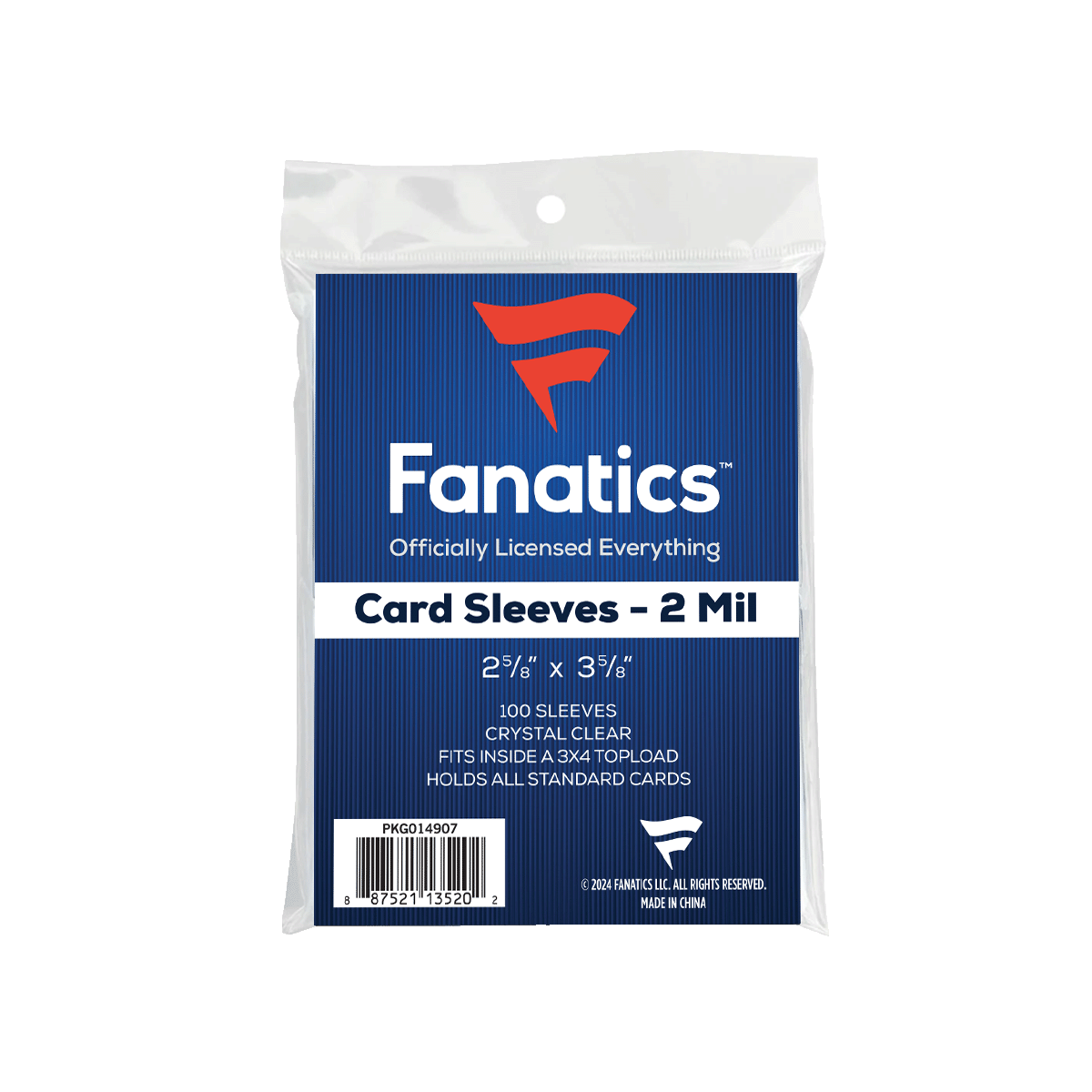 Fanatics: Soft Trading Card Penny Sleeves (100ct) - Collector Store LLC