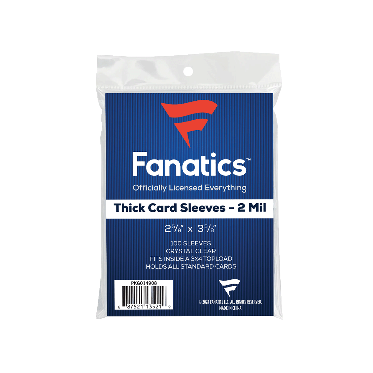 Fanatics: Soft Trading Card Thick Penny Sleeves (100ct) - Collector Store LLC