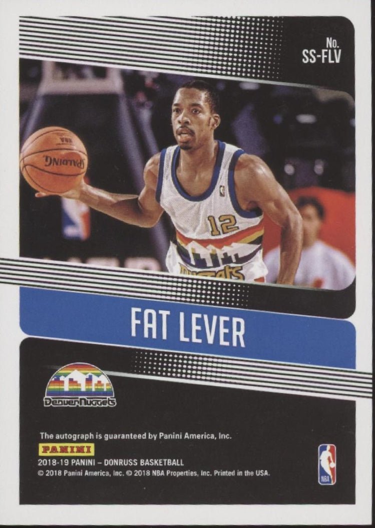 Fat Lever 2018 - 19 Panini Donruss Significant Signatures Auto #SS - FLV - Collector Store LLC