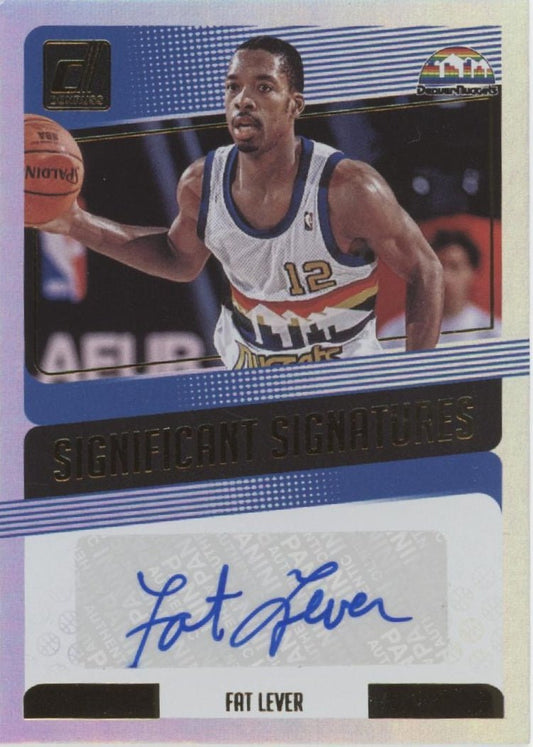 Fat Lever 2018 - 19 Panini Donruss Significant Signatures Auto #SS - FLV - Collector Store LLC