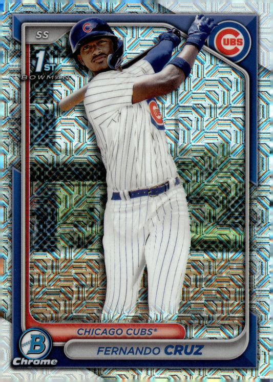 Fernando Cruz 2024 Bowman Chrome Mojo Refractor BCP - 197 2 - Collector Store LLC
