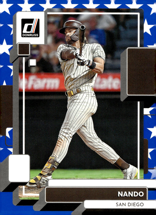 Fernando Tatis Jr. 2022 Panini Donruss Nando Independence Blue Stars 82 - Collector Store LLC