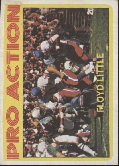 Floyd Little 1972 Topps In Action #339 Denver Broncos VG #1 - Collector Store LLC