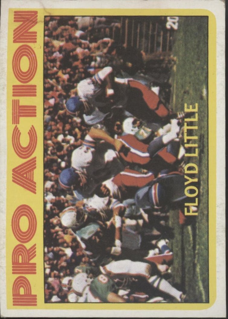 Floyd Little 1972 Topps In Action #339 Denver Broncos VG #3 - Collector Store LLC