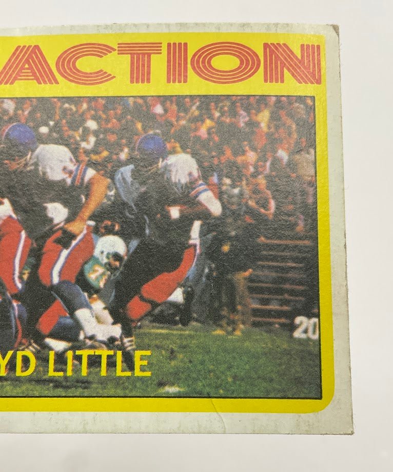 Floyd Little 1972 Topps In Action #339 Denver Broncos VG #4 - Collector Store LLC