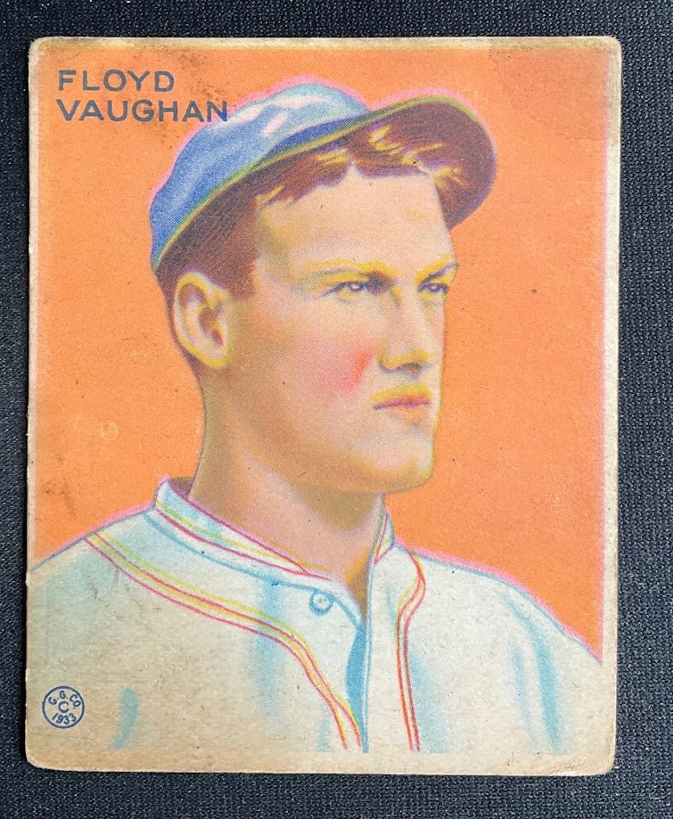 Floyd Vaughan 1933 Goudey RC #229 Pittsburgh Pirates GD - Collector Store LLC