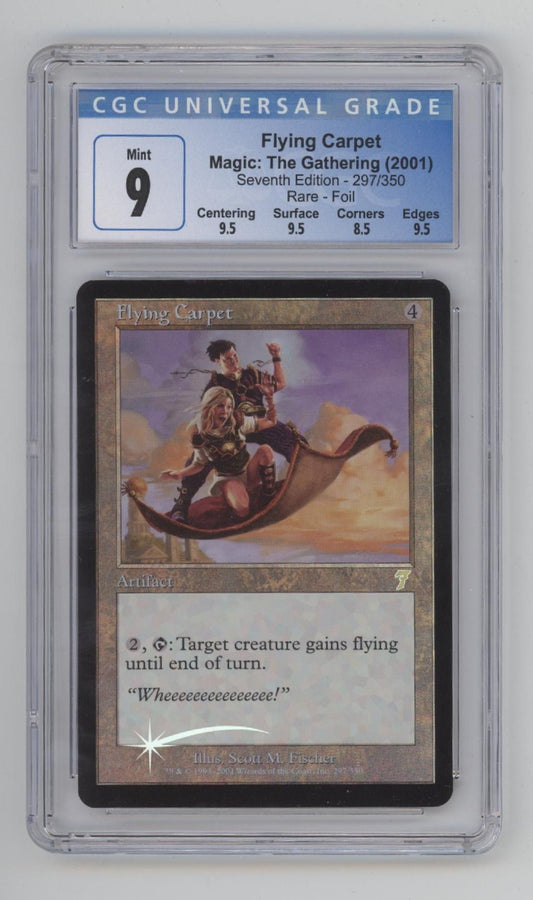 Flying Carpet Magic the Gathering 7th Edition Foil #297 CGC 9 - Collector Store LLC